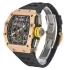 side view of the RM Rose Gold Flyback Replica
