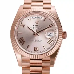Everose Gold case of the watch