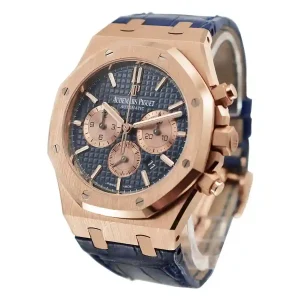blue dial of the watch