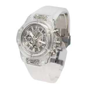 Skeleton dial of the watch