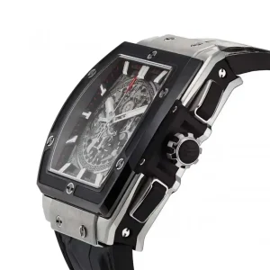 transparent dial of the watch