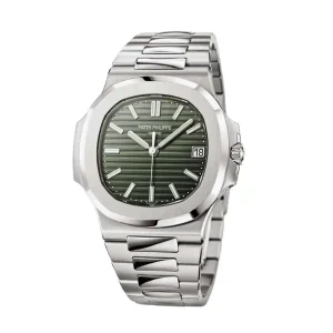 green dial of the watch