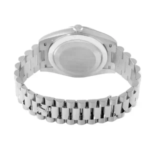 stainless steel case of the watch