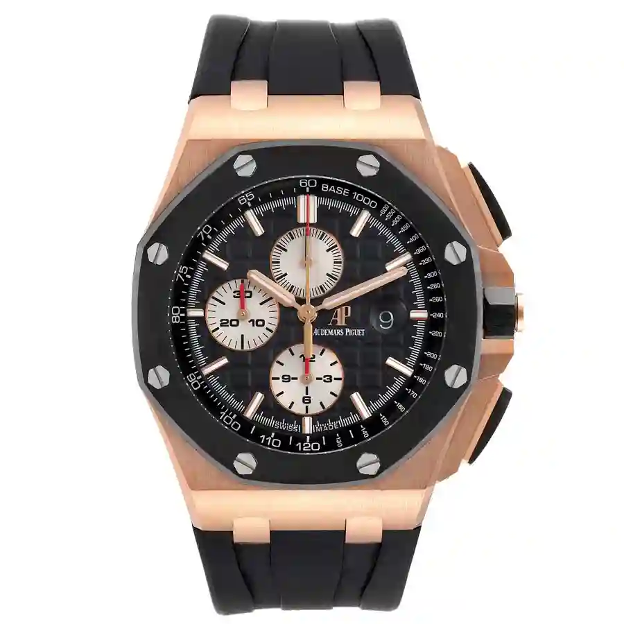 audemars-piguet-royal-oak-offshore-rose-gold-mens-watch-26401ro-papers-40307_90d08 AP Rose Gold Black Replica