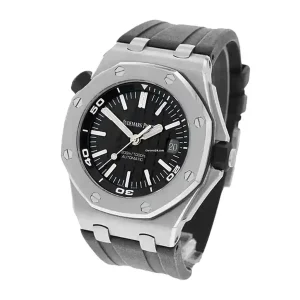 black dial of the watch