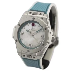 White dial of the watch