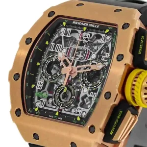 transparent dial of the watch