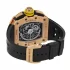 back view of the RM Rose Gold Flyback Replica