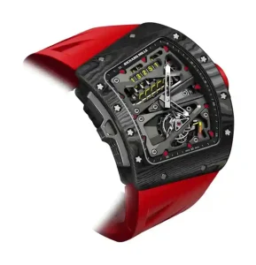 transparent dial of the watch