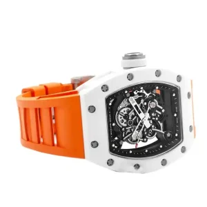 transparent dial of the watch