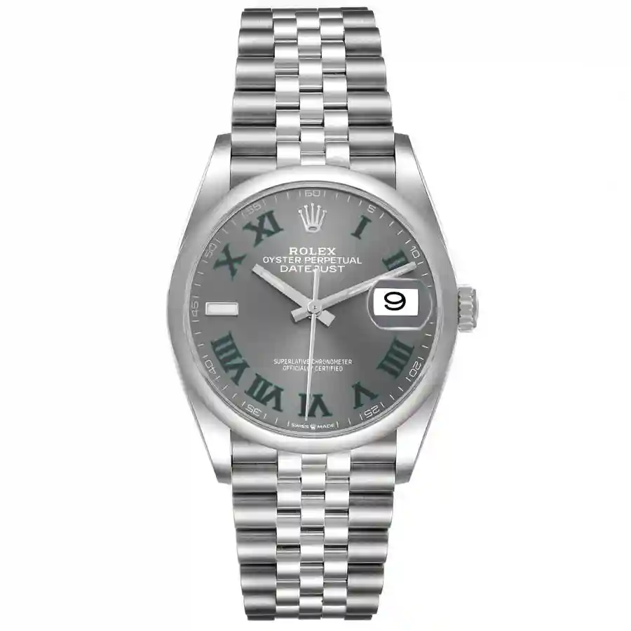rolex-datejust-36-grey-green-wimbledon-dial-steel-replica-126200 Rolex Wimbledon Replica