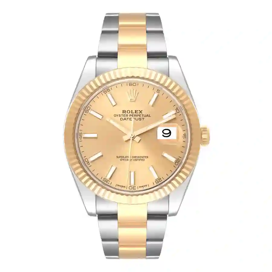 rolex-datejust-41-steel-yellow-gold-champagne-dial-replica Yellow Oyster Perpetual Replica