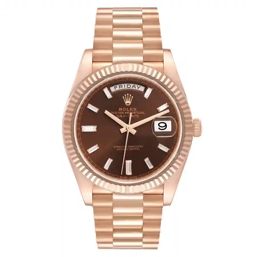 rolex-day-date-40-president-rose-gold-chocolate-dial-replica-228235 Rolex Day-Date 228235 Chocolate Replica