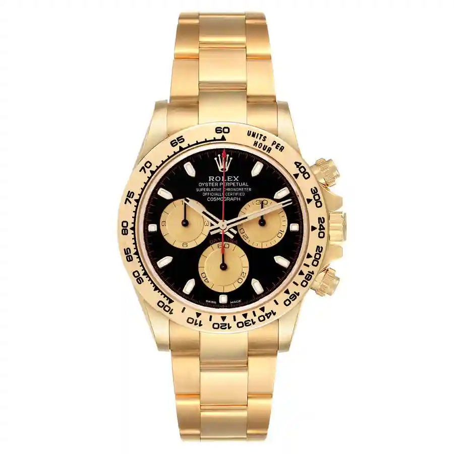 rolex-daytona-black-dial-yellow-gold-replica-116508 Rolex Oyster Daytona Replica