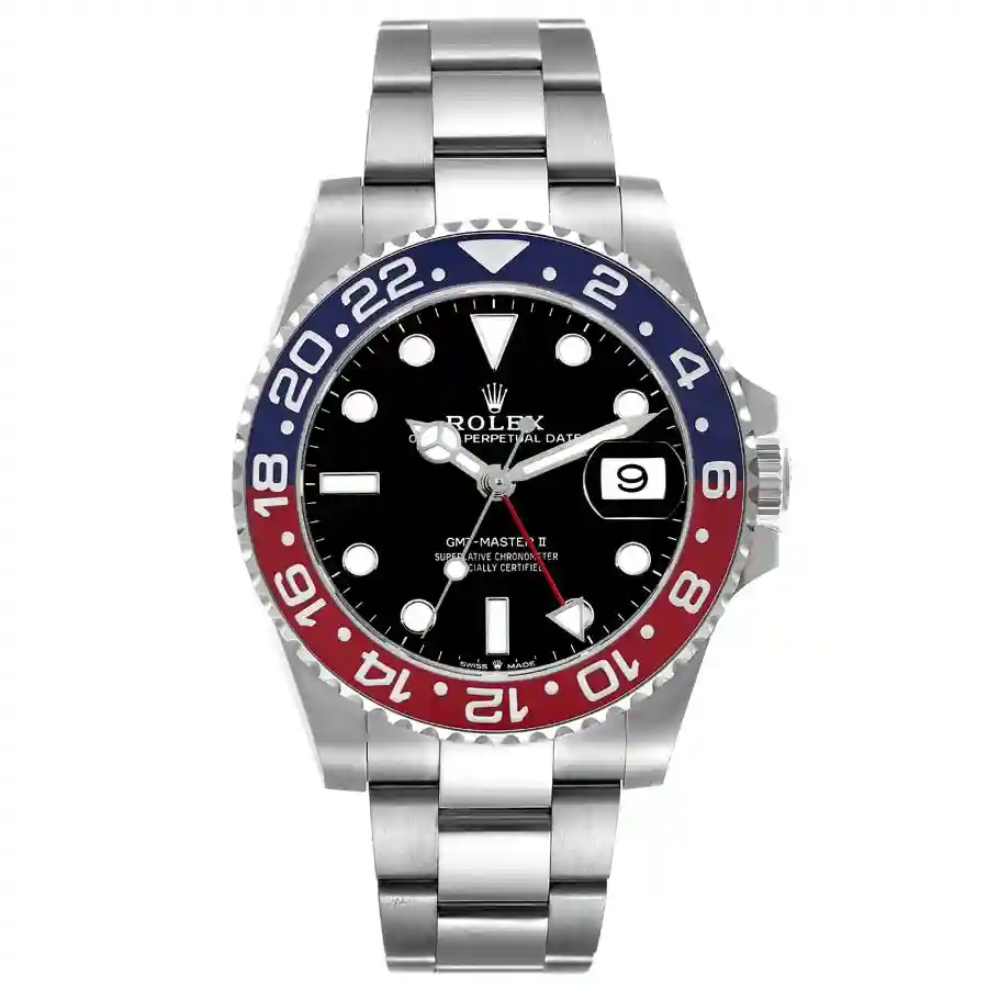 rolex-gmt-master-ii-pepsi-bezel-oyster-steel-replica-126710 Rolex GMT-Master Pepsi RedBlue Replica