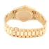 yellow gold case back view of the Rolex Ivory Replica