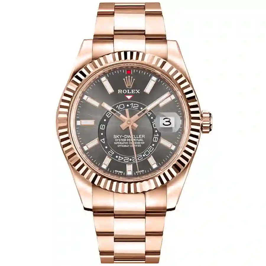 rolex-sky-dweller-gold-replica-326935 Rolex Sky-Dweller Everose Gold Replica