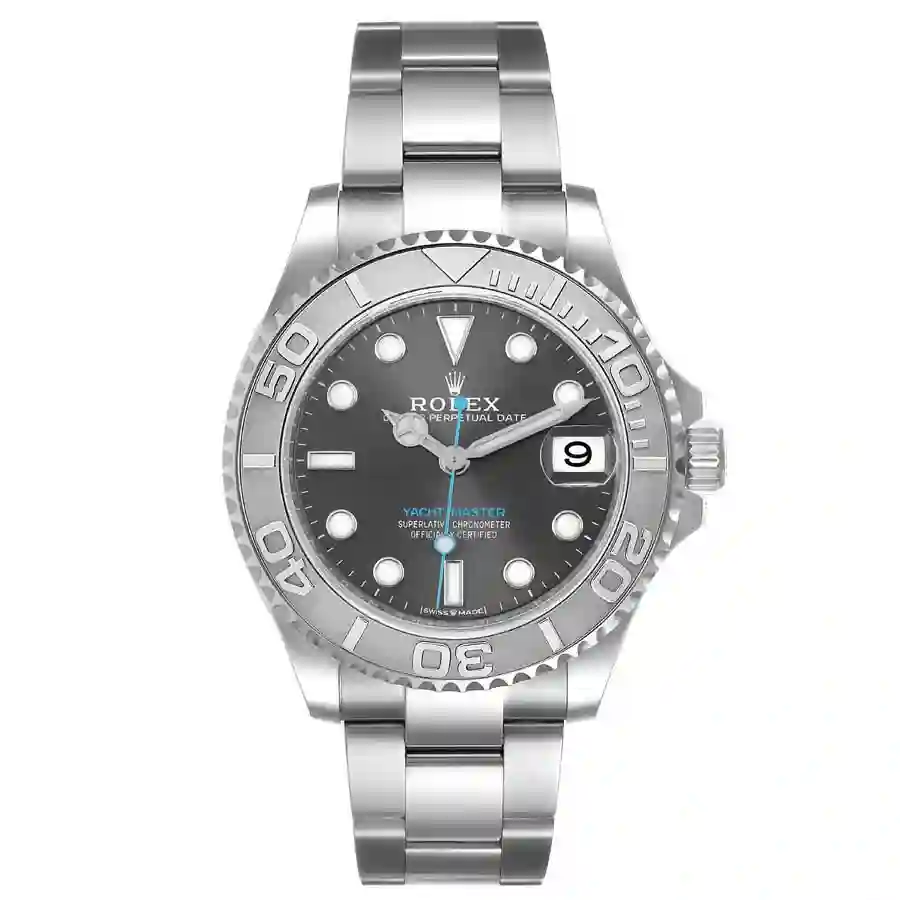 rolex-yacht-master-37-midsize-steel-platinum-replica-watches-268622 Yacht-Master Rhodium Replica