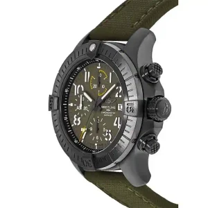 Green dial of the watch