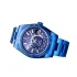 all blue case and dial view of the Rolex Sky-Dweller Stainless Steel Replica