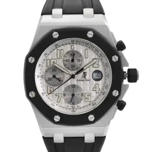 White dial of the watch