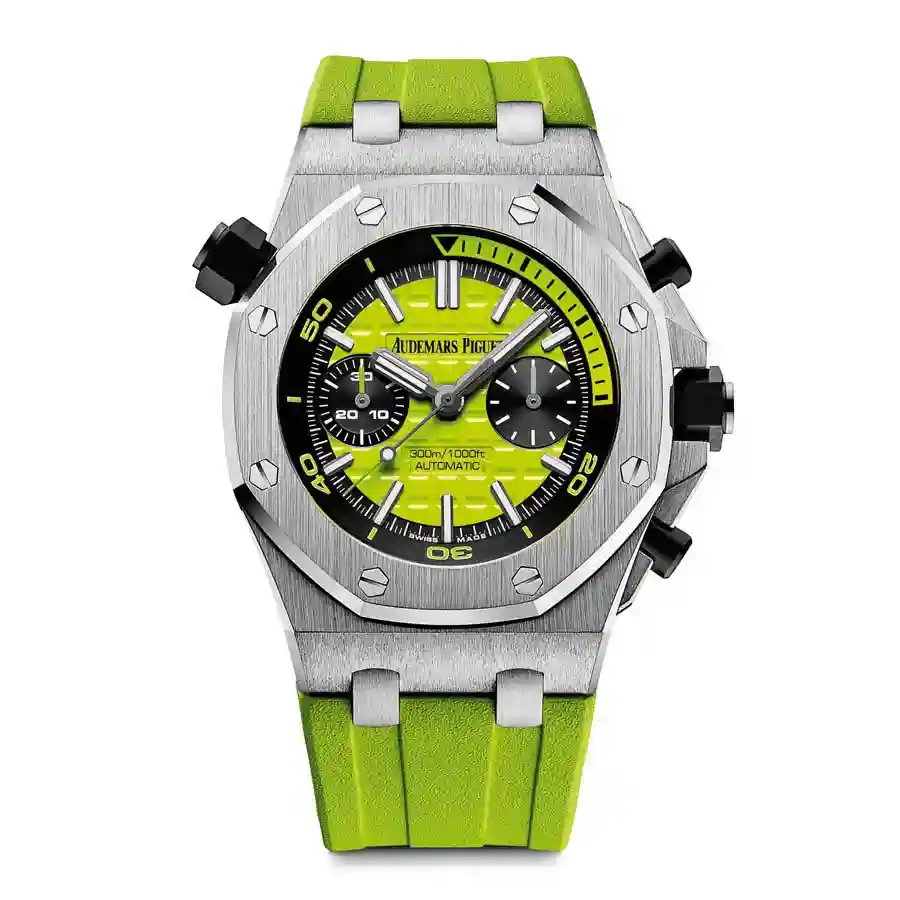 Audemars-Piguet-Royalk-Oak-Offshore-Diver-42-mm-green_front Royal Oak Offshore Green Replica
