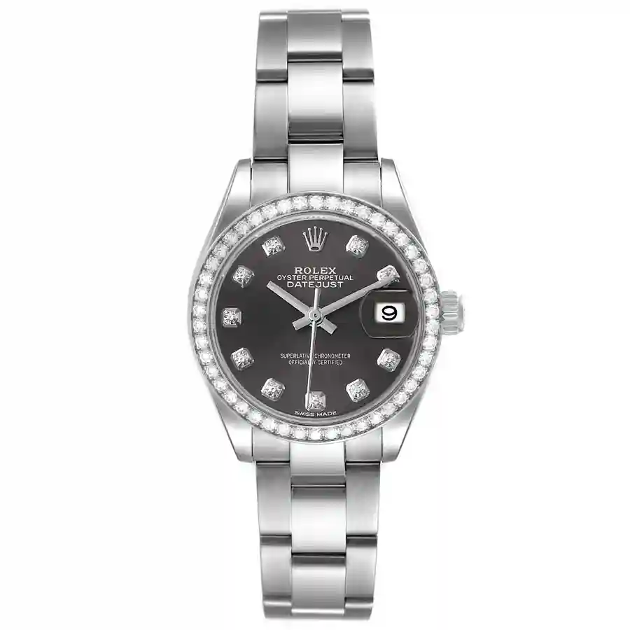 rolex-datejust-steel-white-gold-grey-diamond-dial-ladies-watch-279384-box-card-52293_b4a18 Rolex Dark Grey Diamond Replica