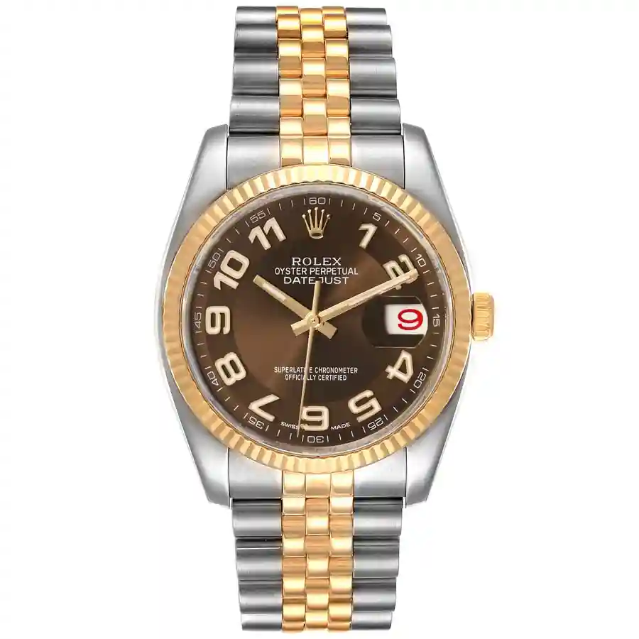rolex-datejust-steel-yellow-gold-brown-dial-mens-watch-116233-box-card-35924_32e7e Rolex 116233 Replica