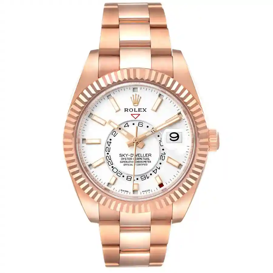 rolex-sky-dweller-rose-gold-white-dial-mens-watch-326935-box-card-43034_89346 Rolex 326935 Replica